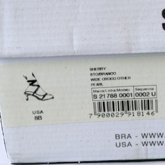 NWT Schutz Sherry Pearl Cream Leather Sandal size 8 - Picture 11 of 13